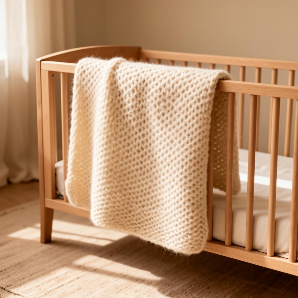 Handgestrickte Babydecken